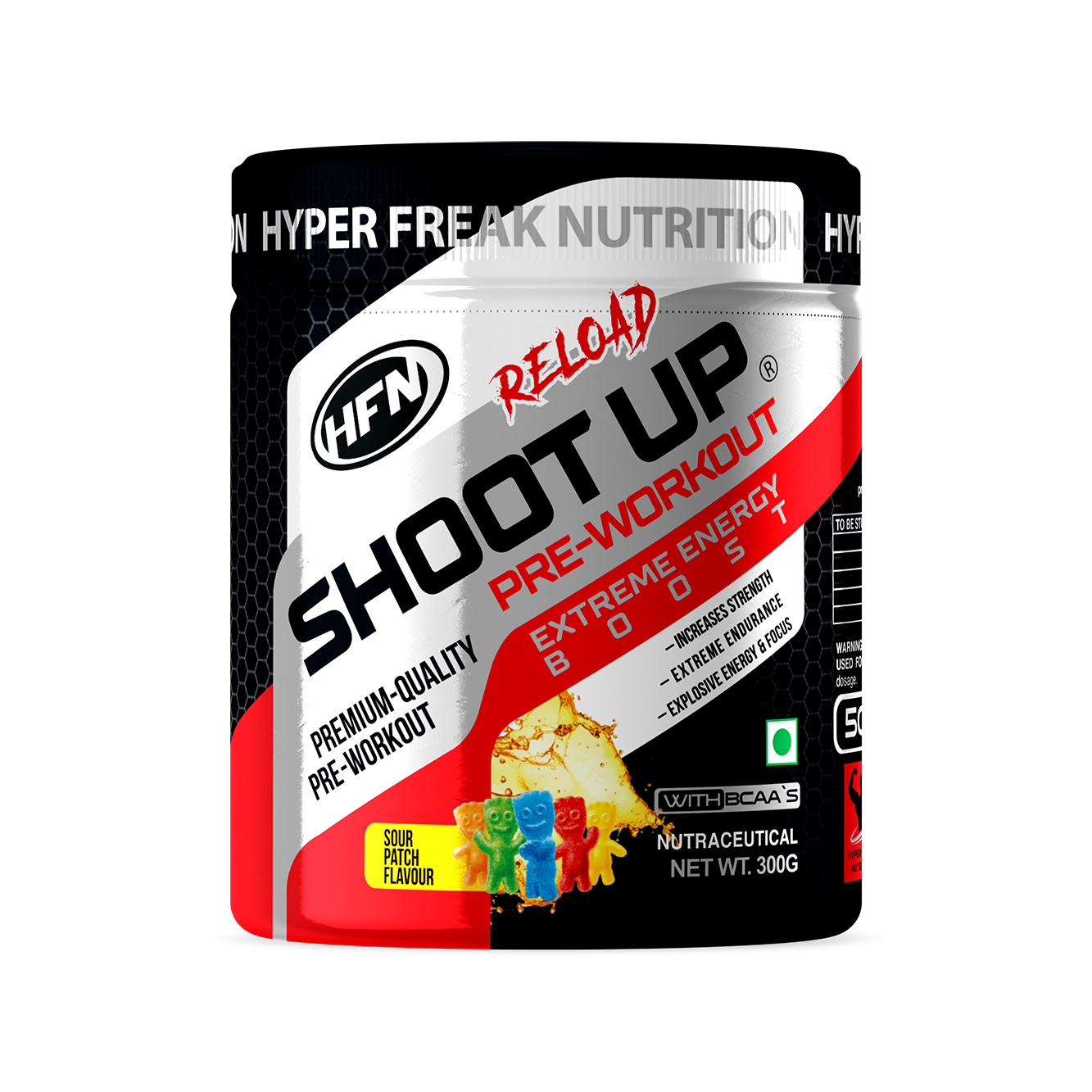 HFN Shoot Up is a pre-workout drink that contains an explosive energy blend 50 SERVINGS