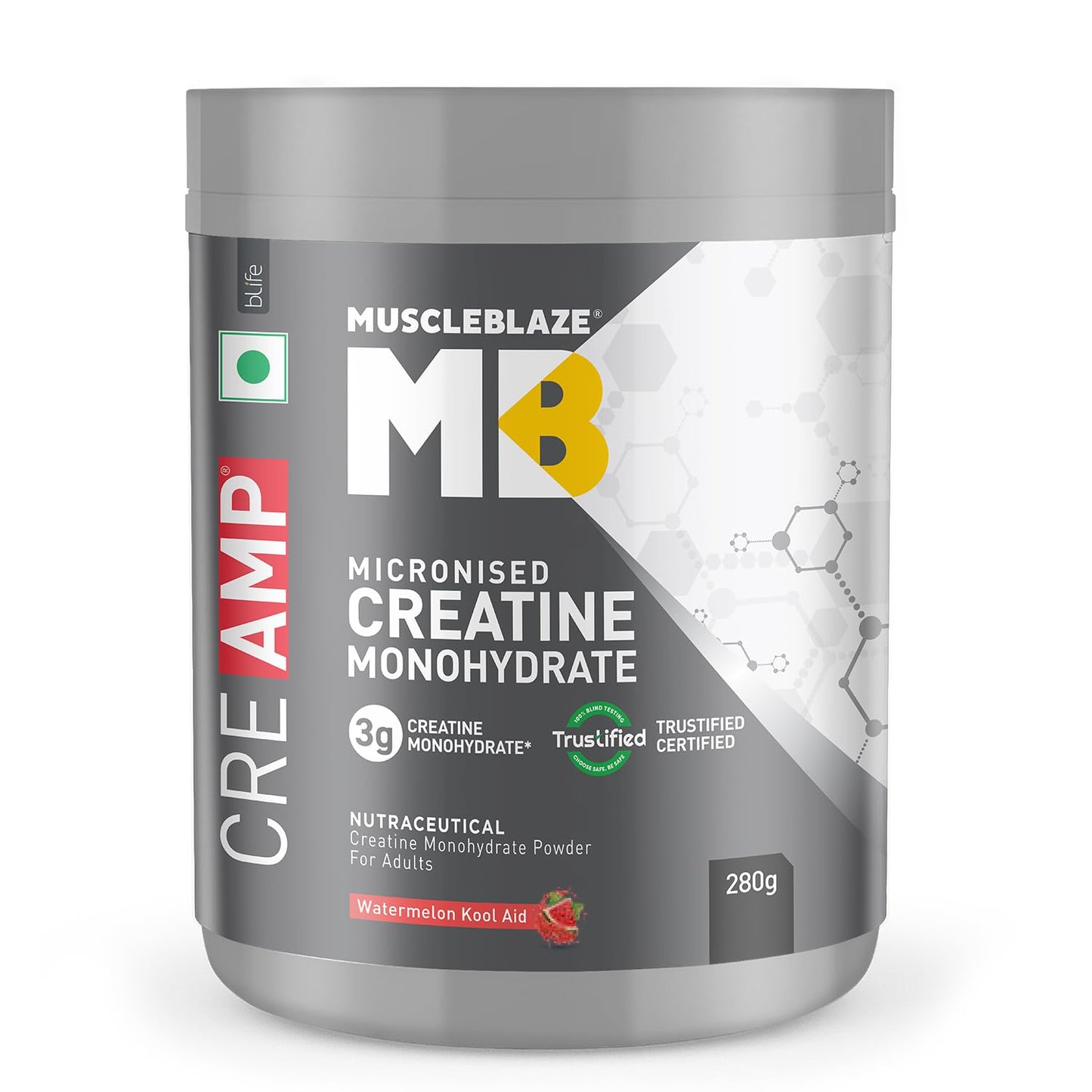 MuscleBlaze Creatine Monohydrate CreAMP™, Trustified Certified Creatine