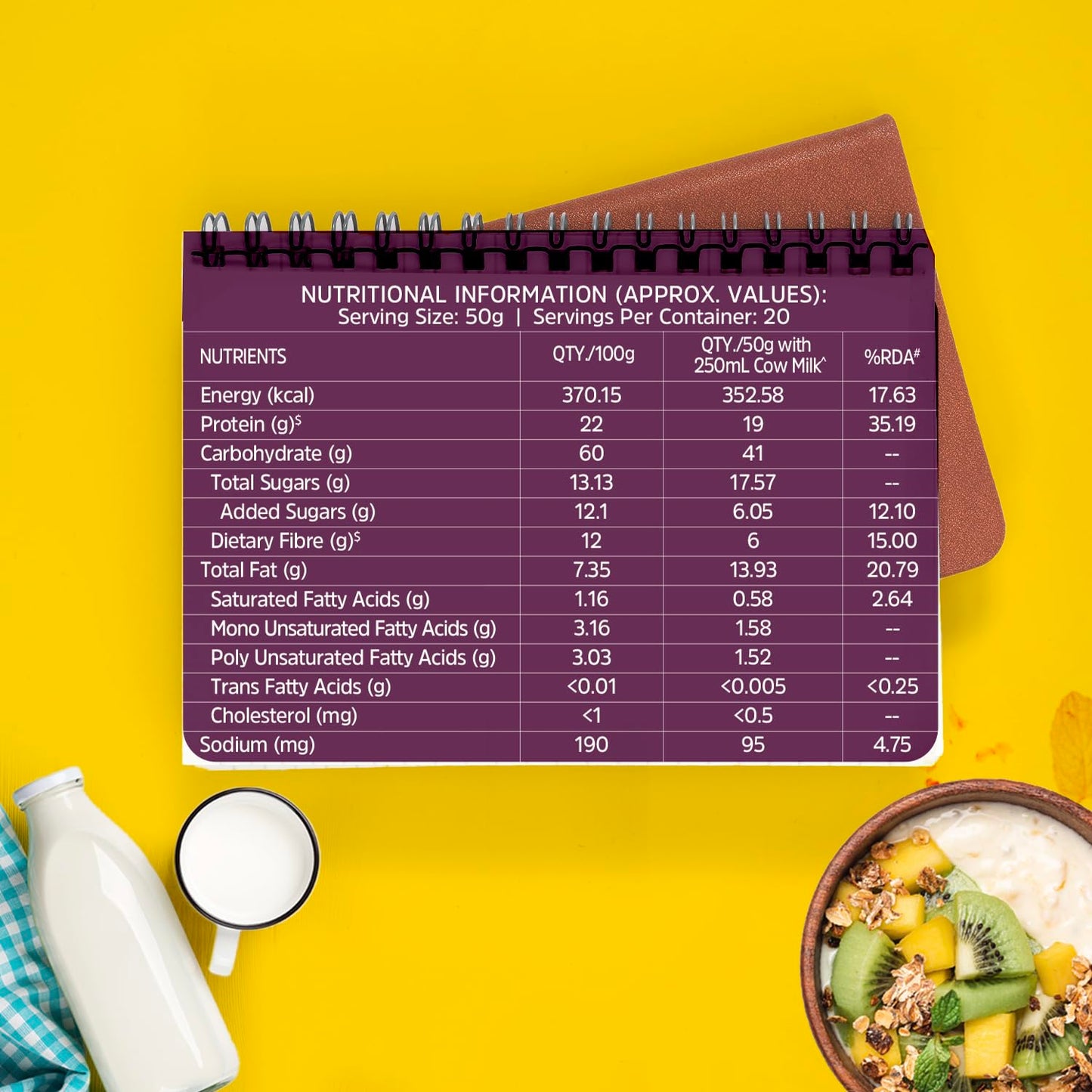 MuscleBlaze Fit High Protein Muesli 1 kg,  22 g Protein, Almonds & Super Seeds, Protein Breakfast Cereals