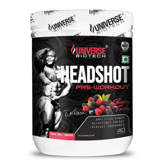 Universe Biotech Headshot Pre-Workout 320gm (40 Servings) is an advanced pre-workout formula developed to help you maximize every training session