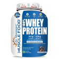 Dr. Morepen Muscle Food 100% Whey Protein Is A Permium, International Grade Protein With Added Probiotics From Belgium  1.8KG