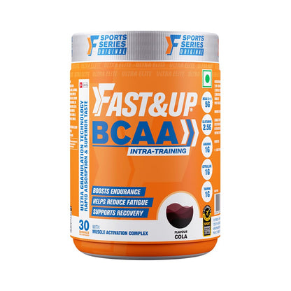 Fast&Up BCAA Advanced - 450 Gms, 30 Servings,  Informed Sport Certified BCAA that helps in Muscle Recovery & Endurance, BCAA (2:1:1) + Muscle Activators + Electrolytes