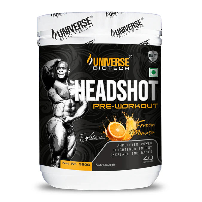 Universe Biotech Headshot Pre-Workout 320gm (40 Servings) is an advanced pre-workout formula developed to help you maximize every training session