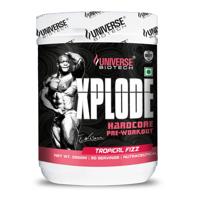 Universe Biotech XPLODE Pre-Workout 350gm (50 Servings) is a premium pre-workout supplement designed to help you unlock maximum energy, focus, endurance, and workout intensity