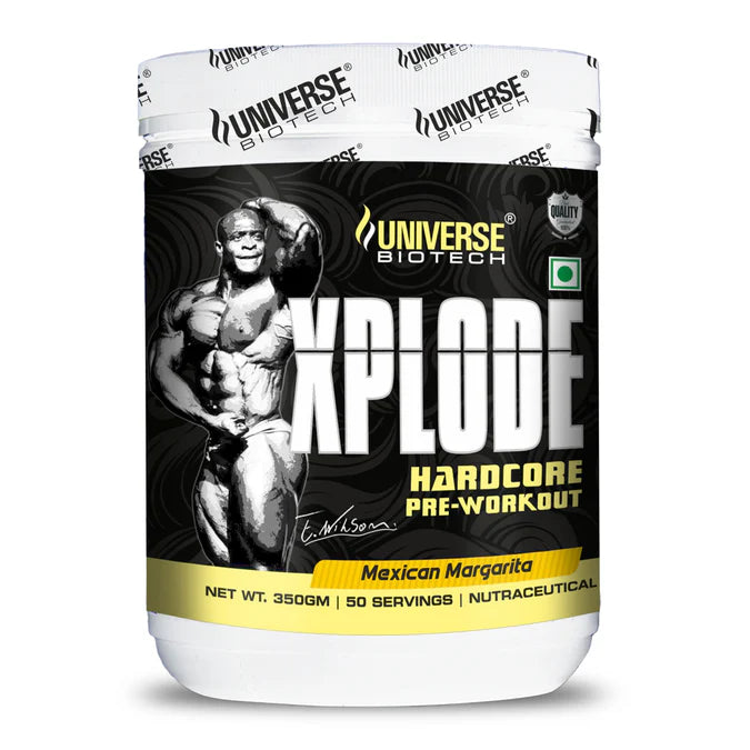 Universe Biotech XPLODE Pre-Workout 350gm (50 Servings) is a premium pre-workout supplement designed to help you unlock maximum energy, focus, endurance, and workout intensity
