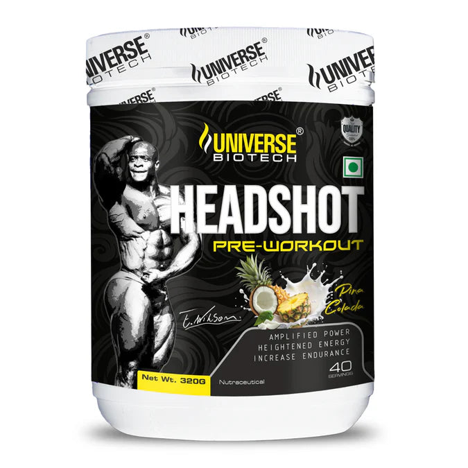 Universe Biotech Headshot Pre-Workout 320gm (40 Servings) is an advanced pre-workout formula developed to help you maximize every training session