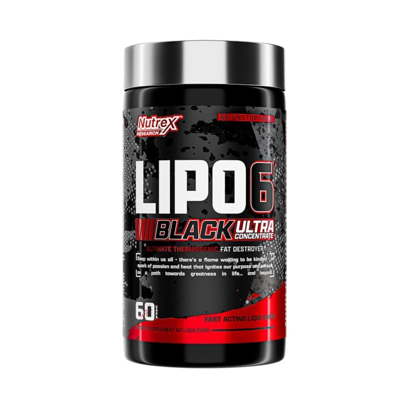 Nutrex Research Lipo-6 Black UC THE ULTIMATE THERMOGENIC FAT BURNER 60 capsules