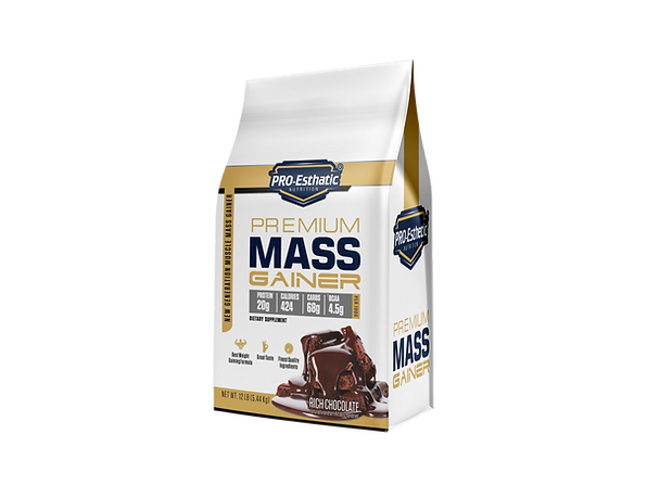 PRO-ESTHATIC PREMIUIM MASS GAINER 5KG is a high-calorie formula explicitly crafted for hard gainers