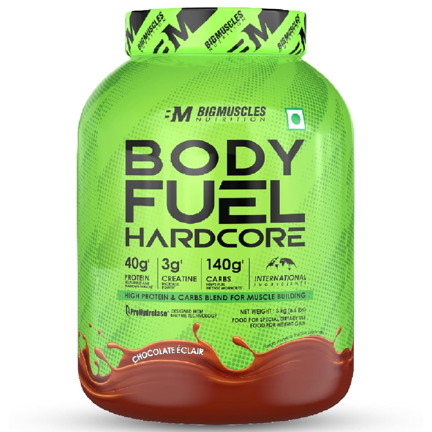 Bigmuscles Nutrition Body Fuel Hardcore (3kg, Chocolate Eclair)