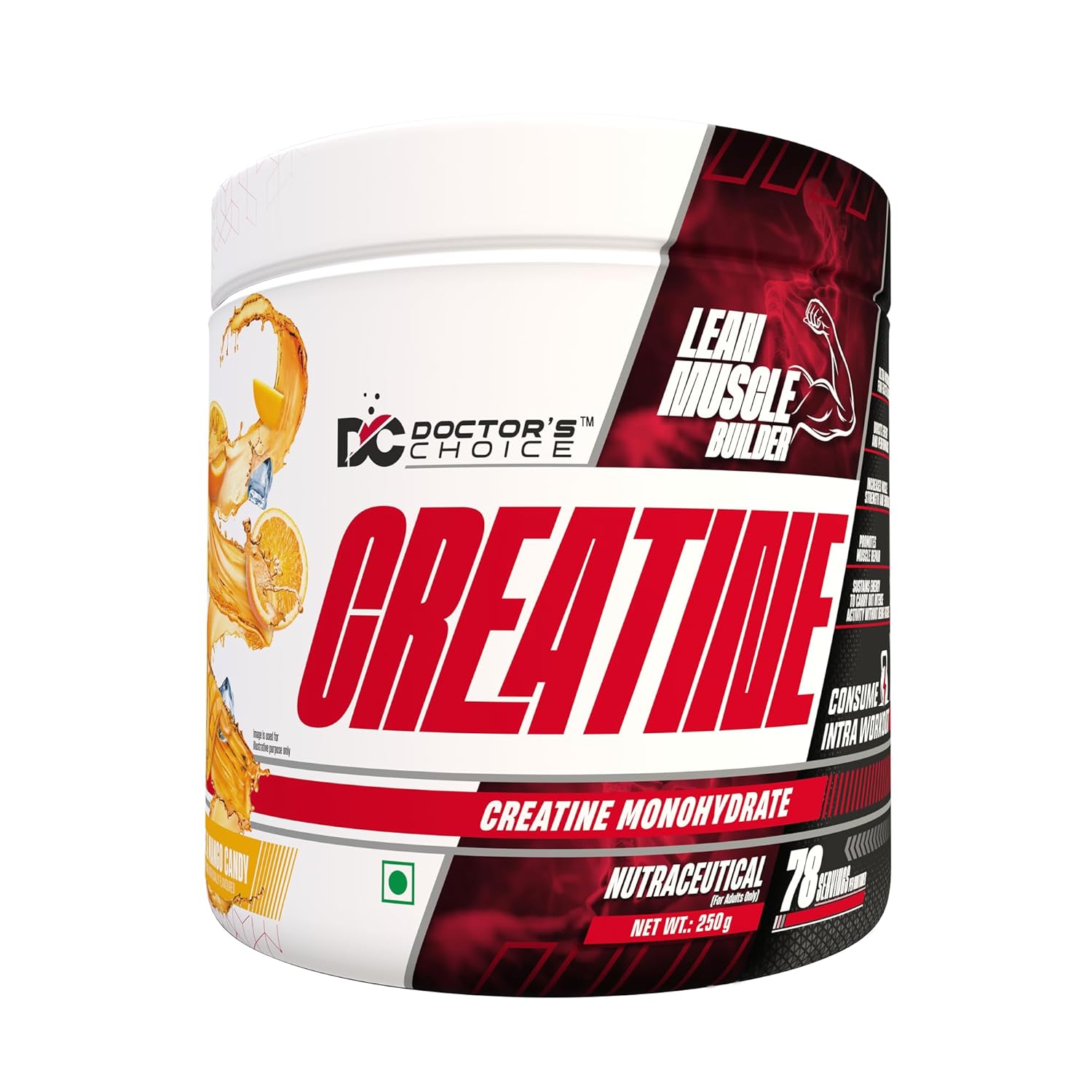 DC DOCTORS CHOICE Creatine Monohydrate 78 Serving 250 gms