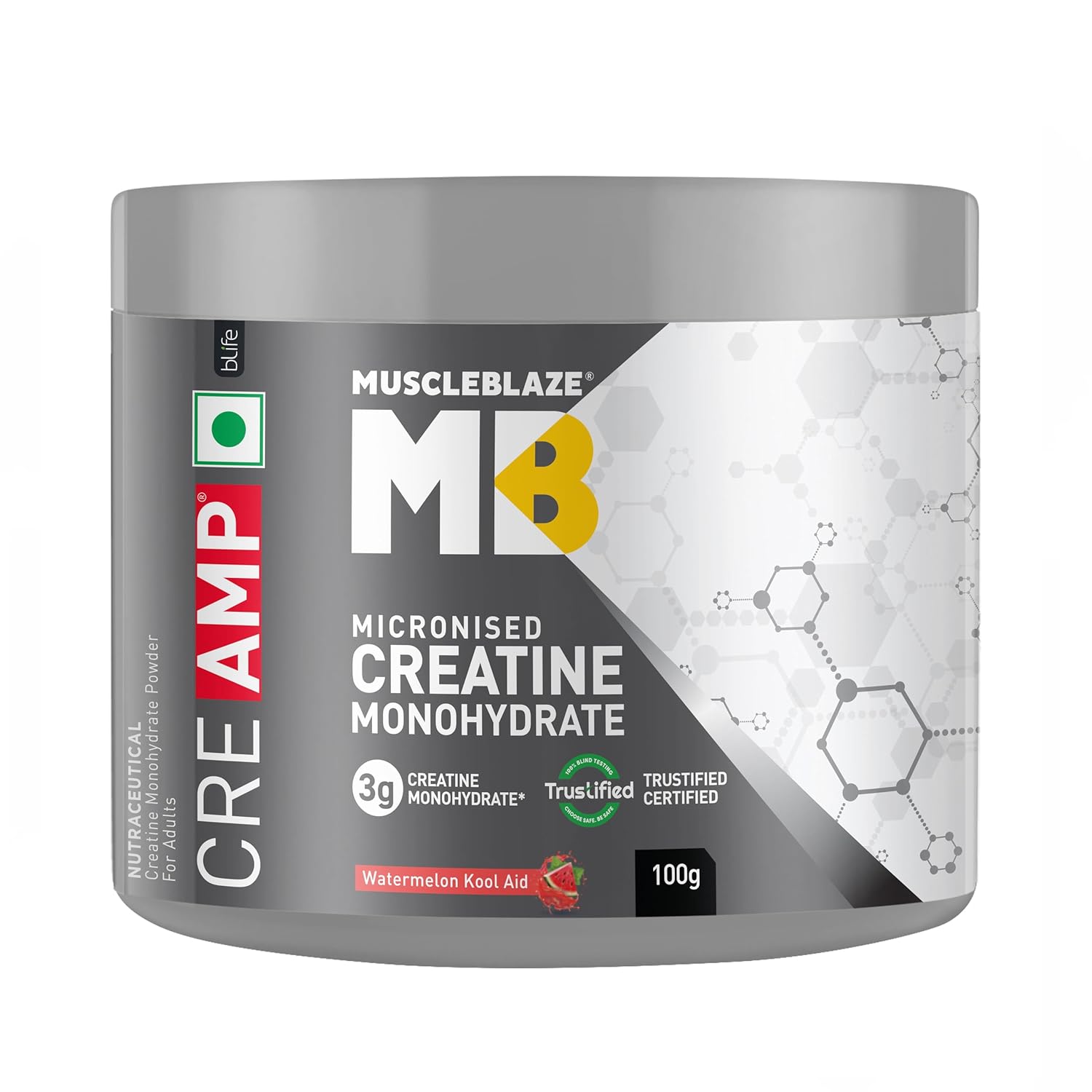 MuscleBlaze Creatine Monohydrate CreAMP™, Trustified Certified Creatine