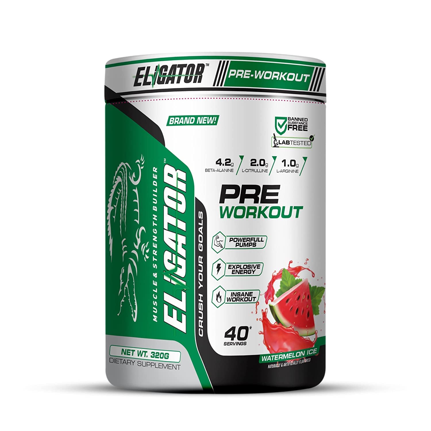 Eligator Pre Workout 40 Servings for exclusive energy and focus