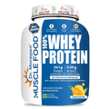 Dr. Morepen Muscle Food 100% Whey Protein Is A Permium, International Grade Protein With Added Probiotics From Belgium  1.8KG