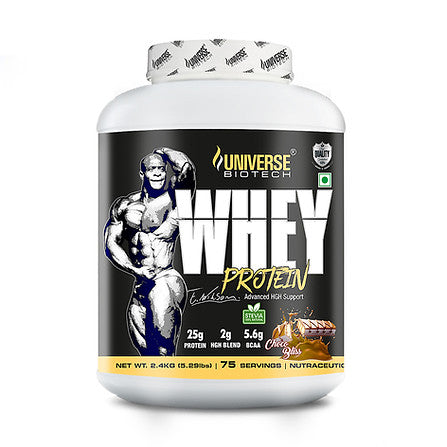Universe Biotech Whey Protein (2.4kg) – 75 Servings  Advanced Whey Protein for Muscle Growth & Recovery