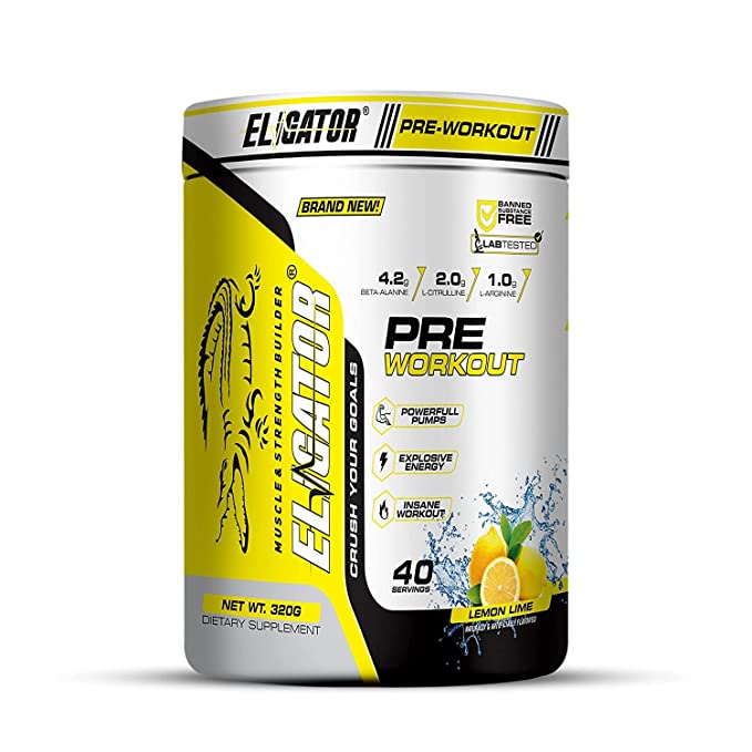 Eligator Pre Workout 40 Servings for exclusive energy and focus