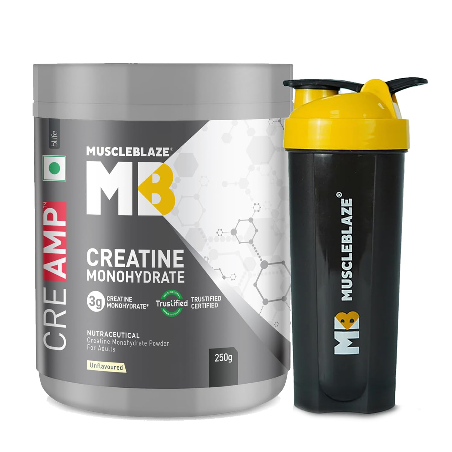 MuscleBlaze Creatine Monohydrate CreAMP™, Trustified Certified Creatine