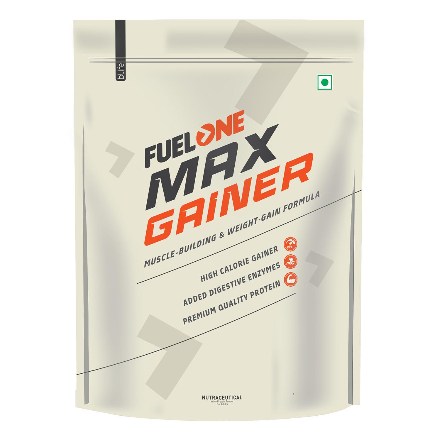 Fuel One Max Gainer (Chocolate) | High-Calorie Gainer with Added Digestive Enzymes