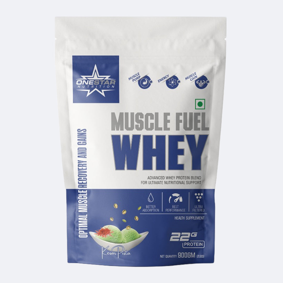 Onestar Muscle fuel whey 900g (2Lbs) Whey Protein