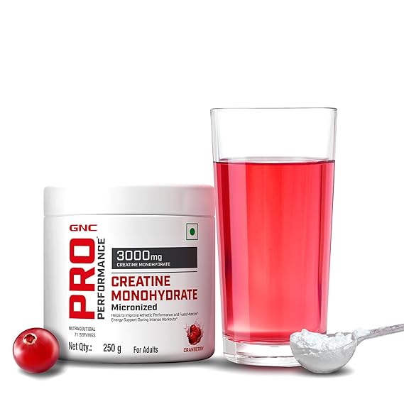 GNC Pro Performance Pure Micronized Creatine Monohydrate | Instantized | Fuels Muscles | Increase Muscle Mass | Rapid Absorption | Lab Tested  | Boosts Athletic Performance | Imported