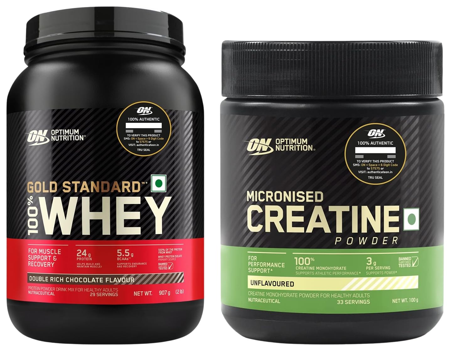 Optimum Nutrition (ON) Gold Standard 100% Whey Protein Powder  for Muscle Support & Recovery, Vegetarian - Primary Source Whey Isolate