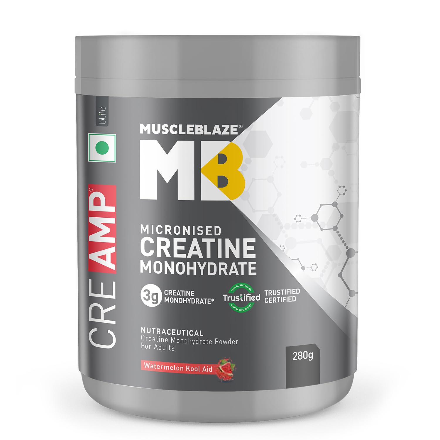 MuscleBlaze Creatine Monohydrate CreAMP™, Trustified Certified Creatine