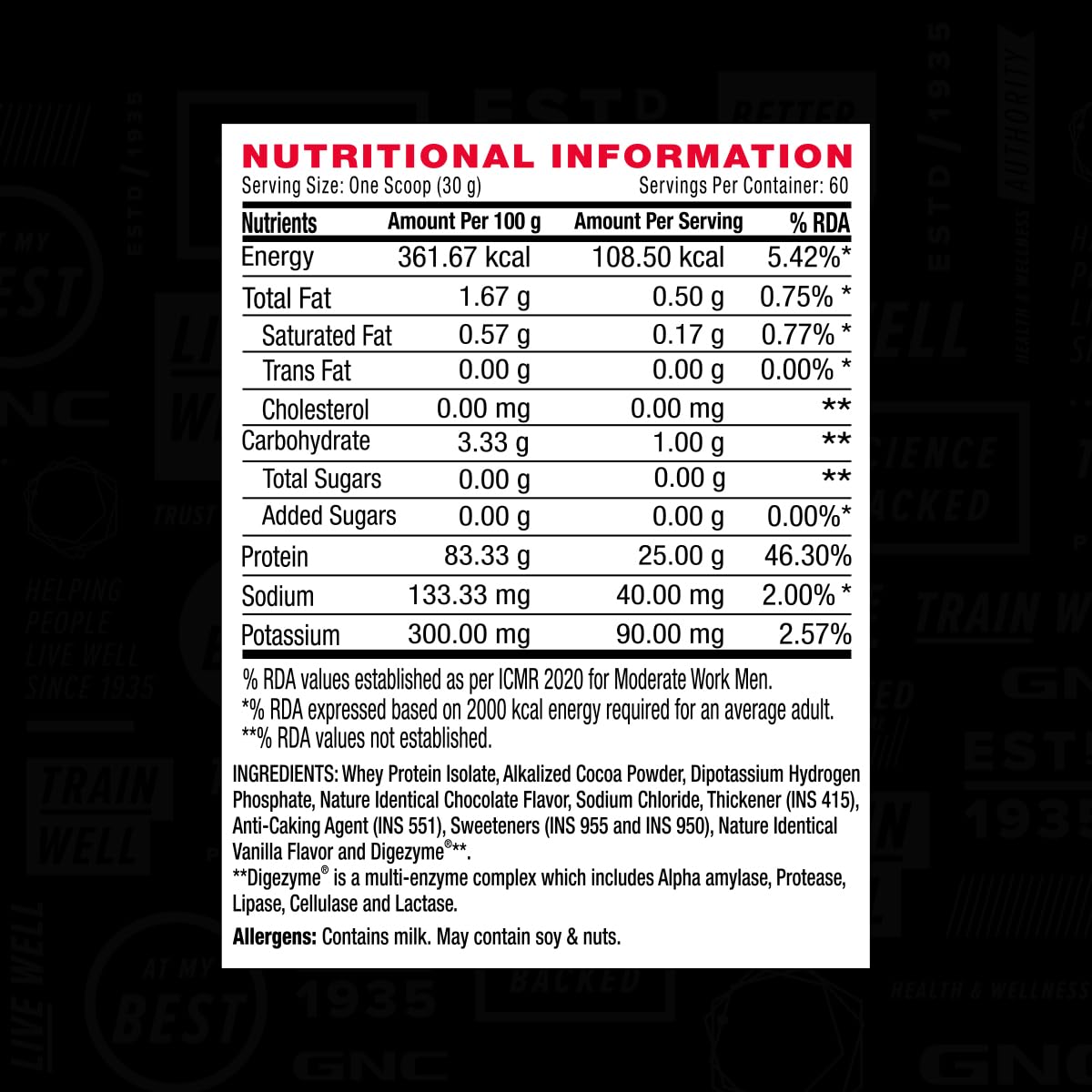 GNC AMP Pure Isolate Low Carb | Boosts Athletic Performance | Builds Lean Muscles | Speeds Up Recovery | Increases Strength | USA Formulated | 25g Protein | 6g BCAA  | 4 lbs