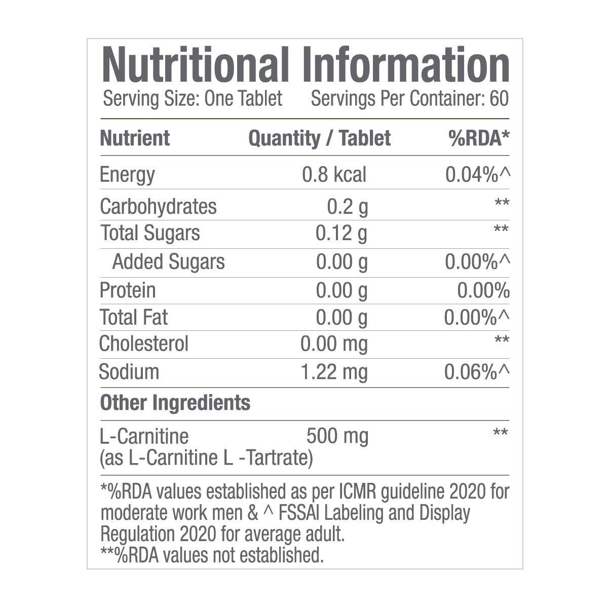 GNC Pro Performance L-Carnitine | 60 Tablets| 500mg Per Serving | Burns Fat For Muscle Growth | Maximises Recovery | Aids in Healthy Weight Loss | Reduces Soreness & Fatigue | Formulated in USA