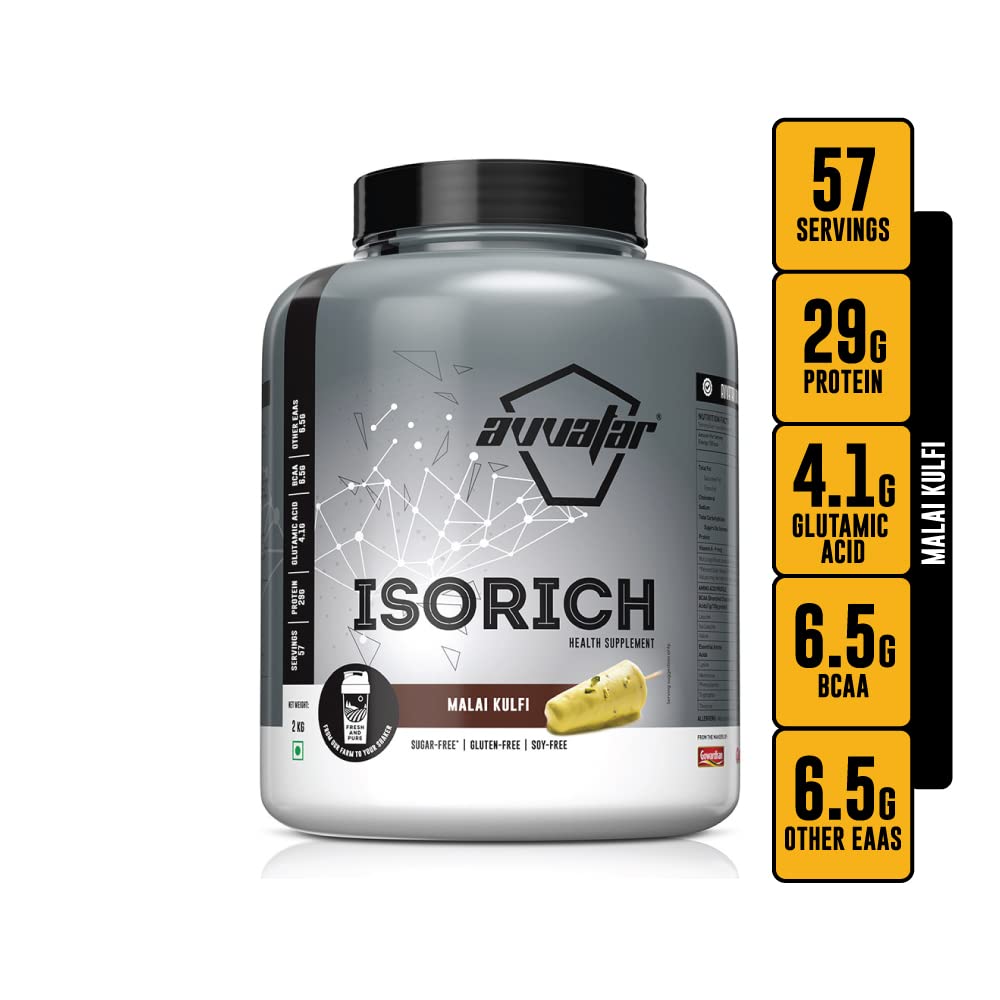 VVATAR WHEY ISORICH PROTEIN | 2Kg  29g Protein | 57 Servings | Isolate