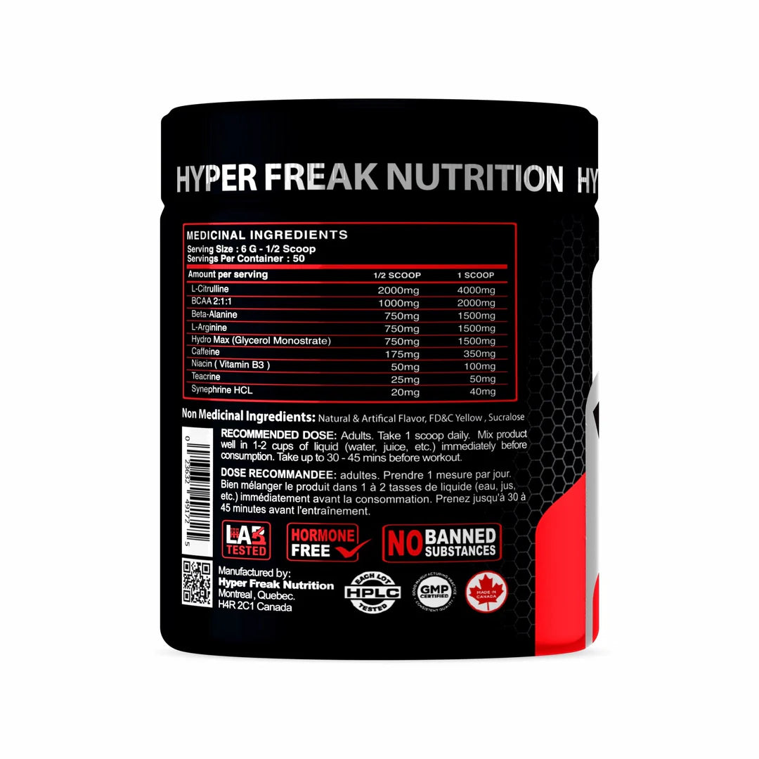 HFN PUMP UP is a high-stimulant formula that provides intense pumps, energy, performance 50 SERVINGS
