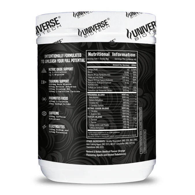 Universe Biotech Headshot Pre-Workout 320gm (40 Servings) is an advanced pre-workout formula developed to help you maximize every training session