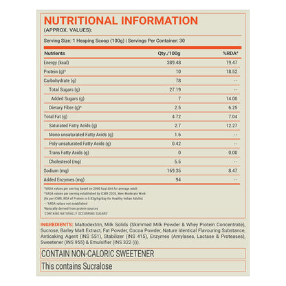 Fuel One Max Gainer (Chocolate) | High-Calorie Gainer with Added Digestive Enzymes