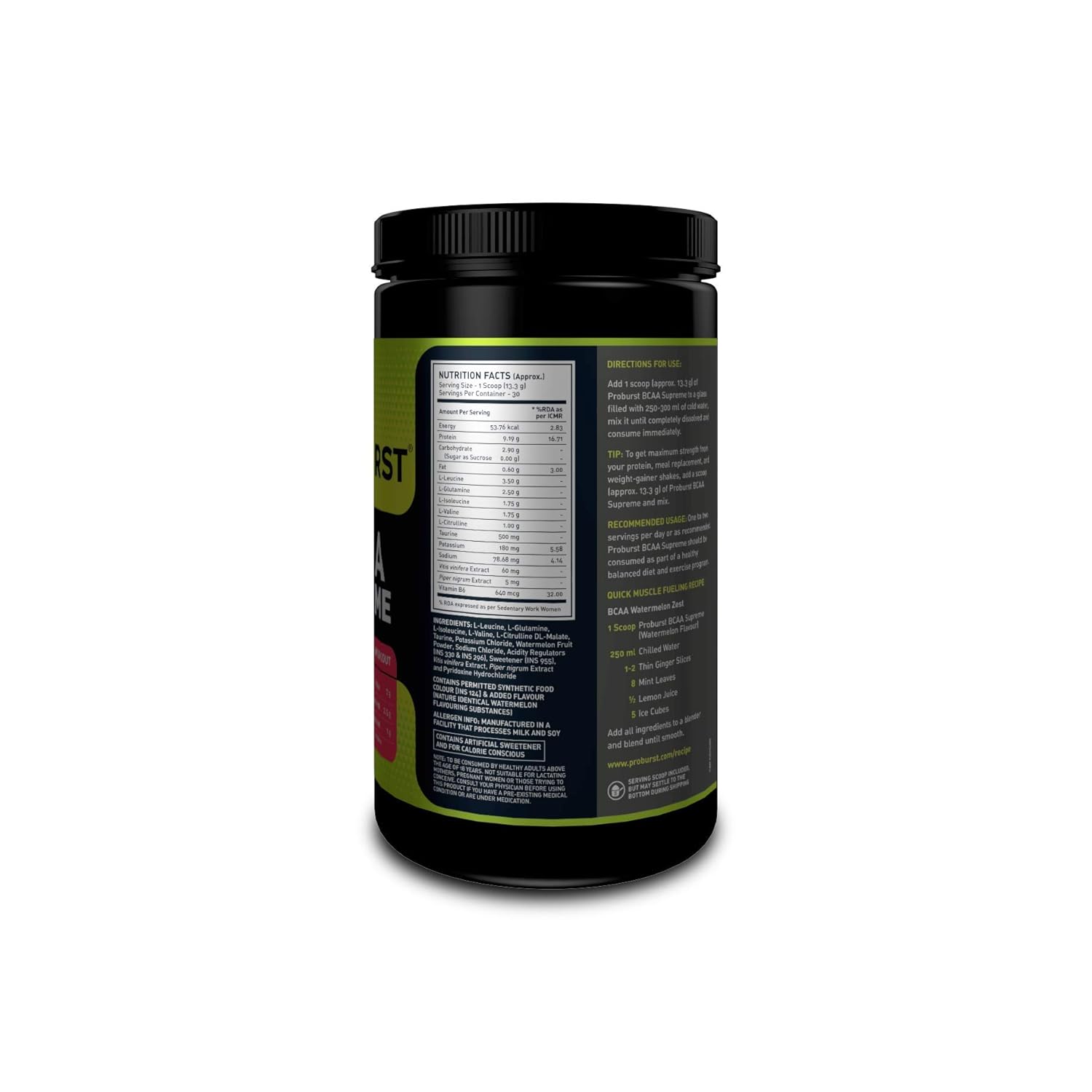 Proburst BCAA Supreme |Supplement For Pre , Post or Intra Workout 400 gm