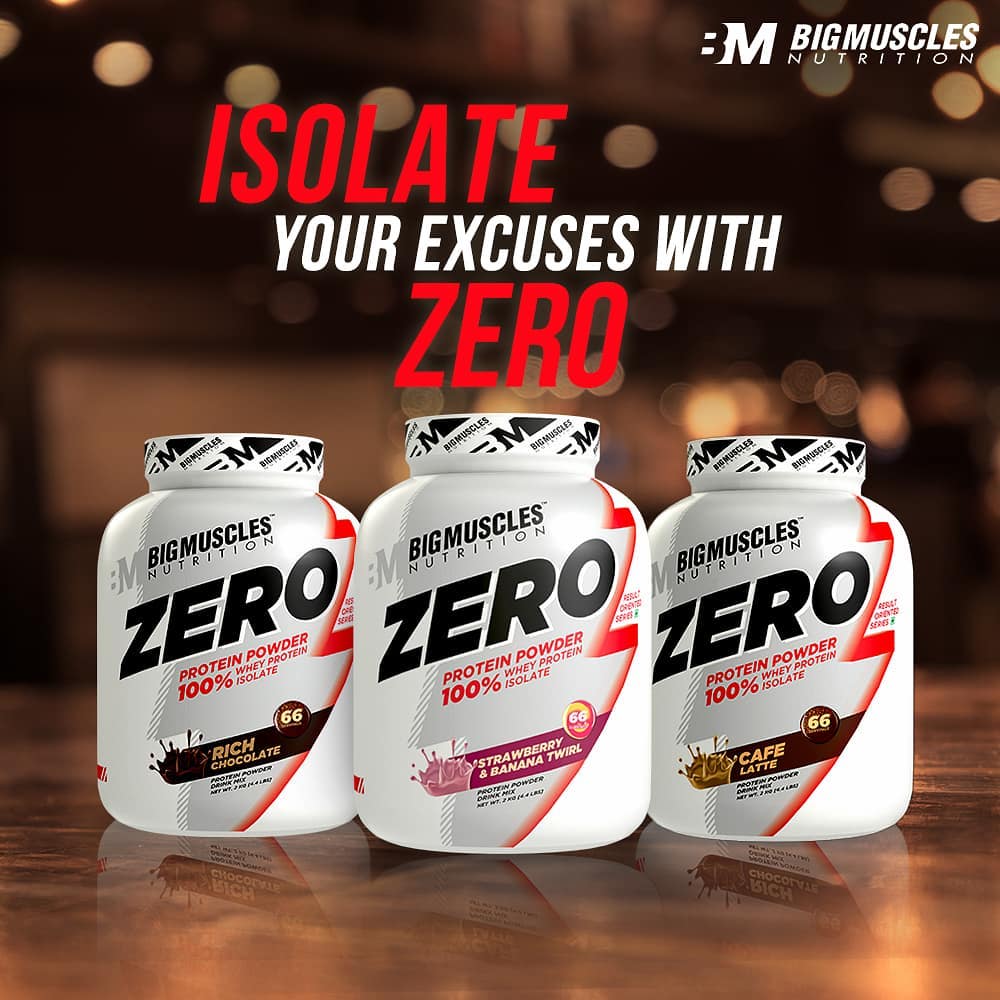BIGMUSCLES NUTRITION ZERO Whey Protein Isolate  2KG