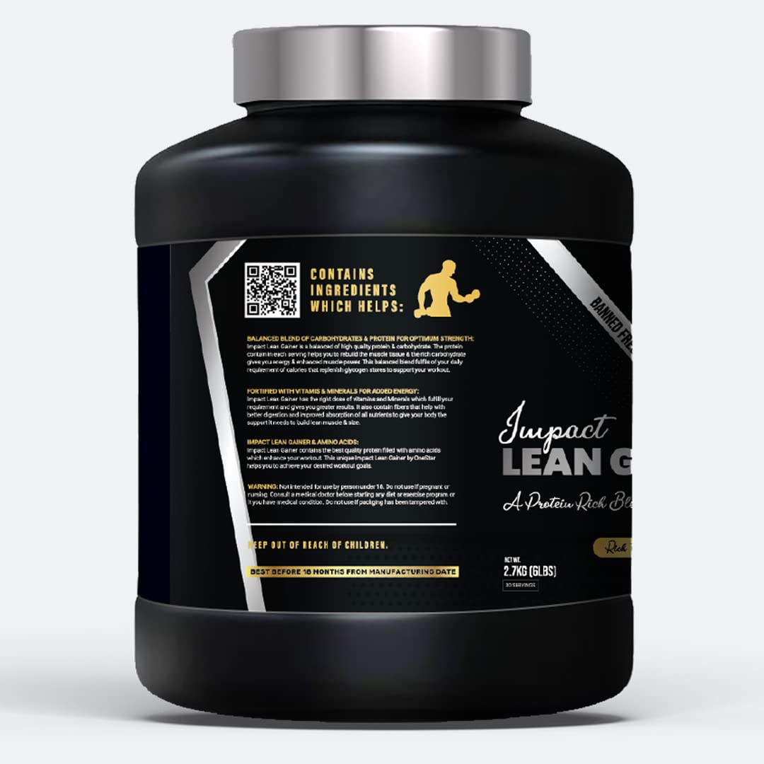 ONESTAR NUTRITION IMPACT LEAN GAINER 6LBS