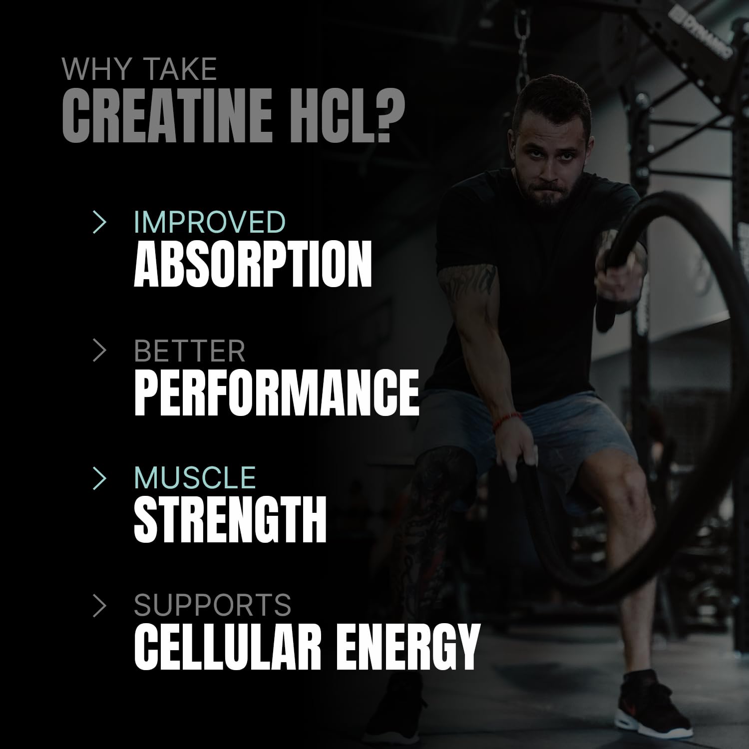 PROSUPPS Creatine HCl Pre workout Supplement | Creatine for Energy and Muscle Growth | Improved Performance and Absorption | Pre-workout for Men, Women | Muscle Recovery Supplement | 72 Servings, 90g