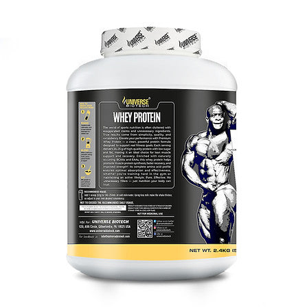 Universe Biotech Whey Protein (2.4kg) – 75 Servings  Advanced Whey Protein for Muscle Growth & Recovery