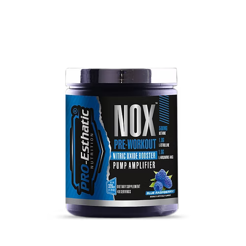 Pro-Esthatic Nutrition NOX Pre-Workout NITRIC OXIDE BOOSTER PUMP AMPLIFIER 40 Serevings  WITH FREE SHAKER