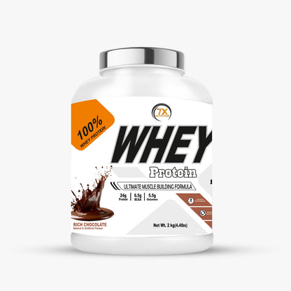 7X NUTRITION Whey Protein 2Kg / 60 SERVINGS / WITH FREE SHAKER