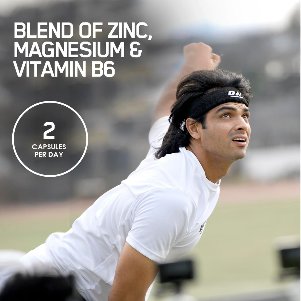 Optimum Nutrition (ON) Zinc Magnesium Aspartate (ZMA) - 60 Capsules, Muscle Strength, Metabolism, Immunity, Vegetarian