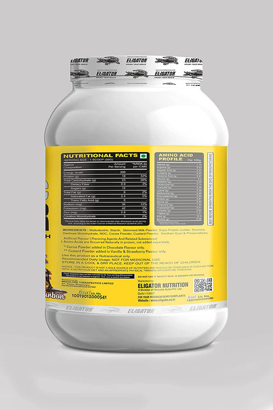 Eligator Anabolic Gainer helps your body gain muscle and gain weight.