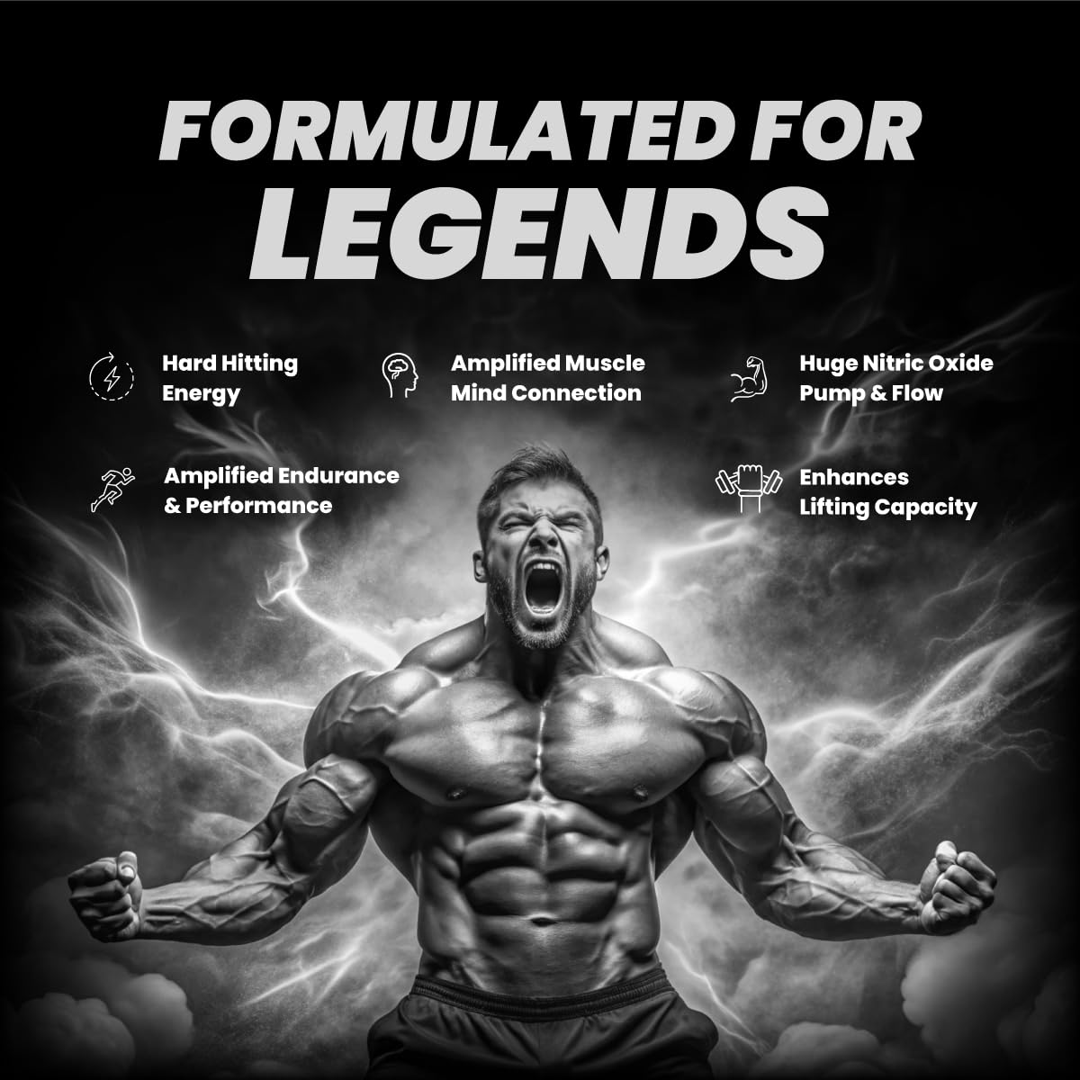 Bigmuscles Nutrition Karnage Black Preworkout [Sex On The Beach, 420g] | Massive Pump | Laser Focus | Explosive Energy | Gorilla Power | No Itching | With Nitrosigine