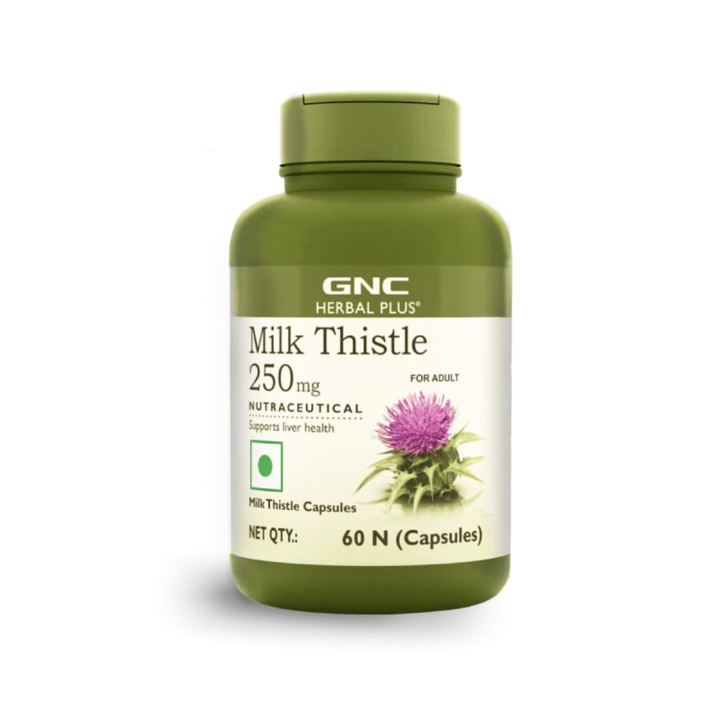 GNC Milk Thistle 250mg with 80% Silymarin |  Supports Liver Detox, Liver Health, Alcohol Protection, & Fatty Liver Care | Helps Remove Toxins & Boost Liver Function | USA Formulated