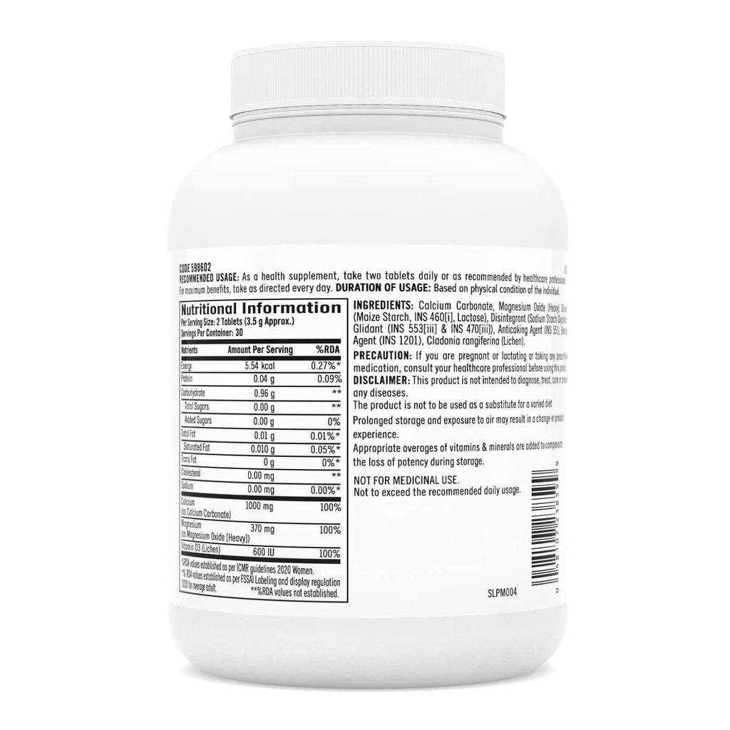 GNC Calcium Plus With Magnesium & Vitamin D3 | 60 Tablets | Strengthens Bones | Supports Strong Teeth | Promotes Healthy Muscle Contraction | Formulated in USA | 1000mg Per Serving