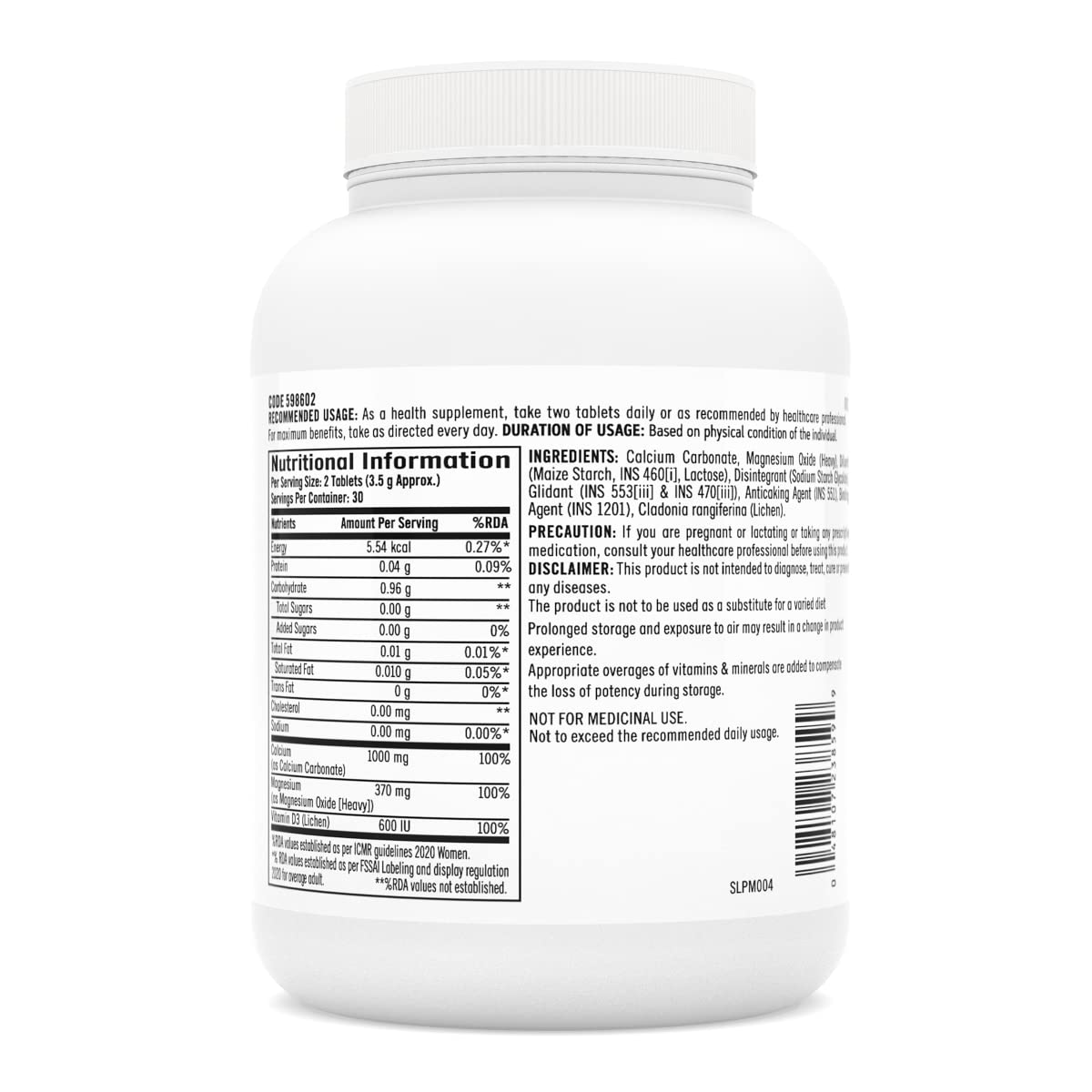 GNC Calcium Plus With Magnesium & Vitamin D3 | 60 Tablets | Strengthens Bones | Supports Strong Teeth | Promotes Healthy Muscle Contraction | Formulated in USA | 1000mg Per Serving