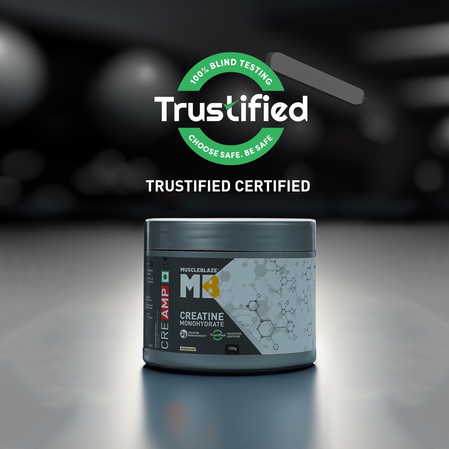 MuscleBlaze Creatine Monohydrate CreAMP™, Trustified Certified Creatine