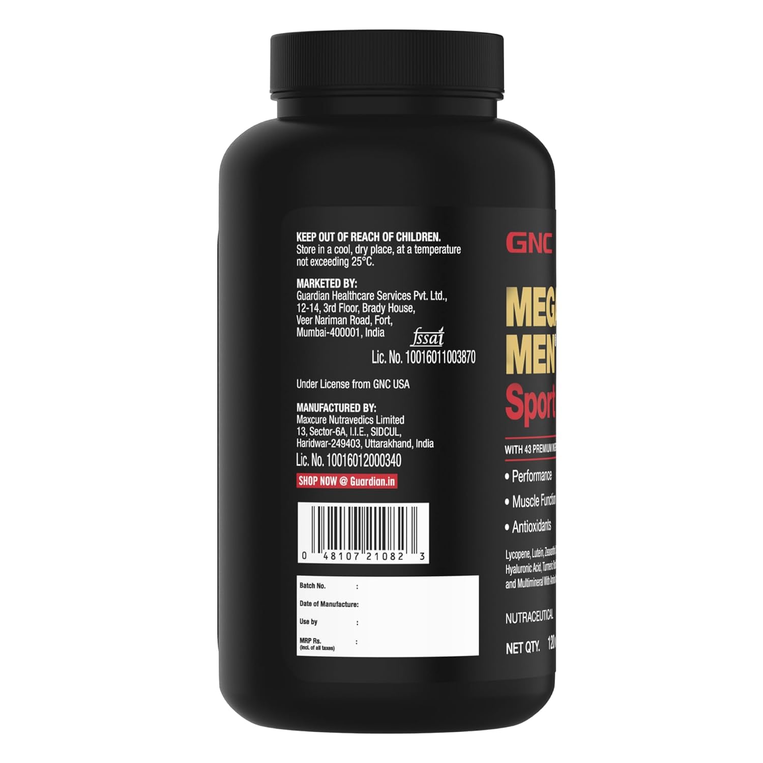 GNC Mega Men Sport Multivitamin for Men |  Tablets | 43 Premium Ingredients | Boosts Muscle Performance | Antioxidant Rich | Supports Prostate Health | Protects Heart & Vision | Formulated In USA