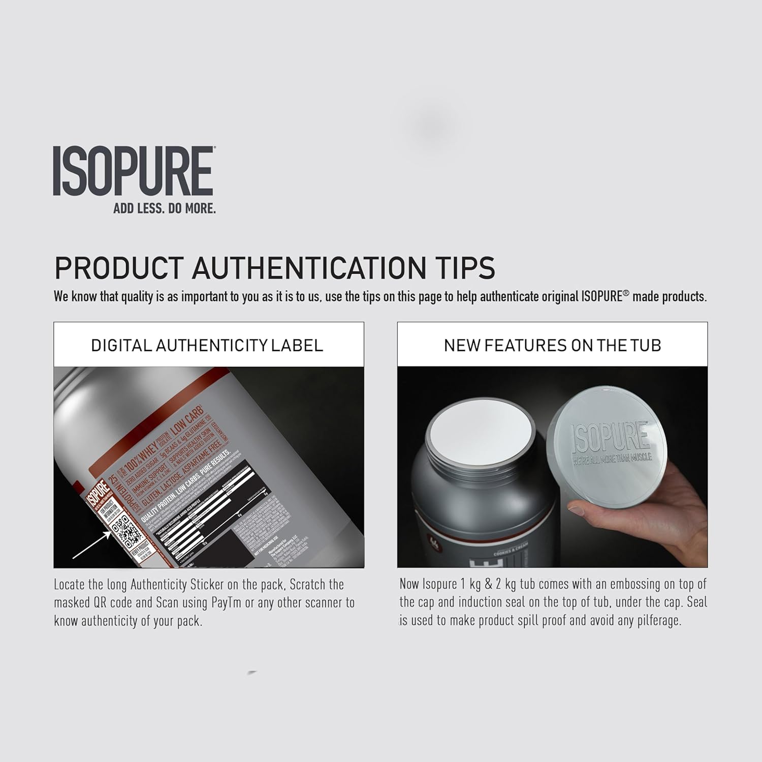 Isopure Offer Pack - 1.1 kg (10% Extra Free), 25g Protein from 100% Whey Protein Isolate, Dutch Choc, Low Carbs, Lactose-Free, Gluten-Free, Veg protein for Men & Women.