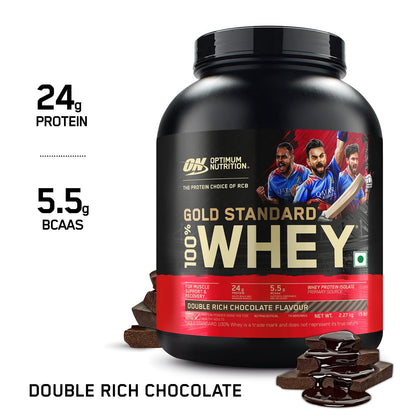 Optimum Nutrition (ON) Gold Standard 100% Whey Protein Powder  for Muscle Support & Recovery, Vegetarian - Primary Source Whey Isolate