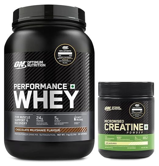 OPTIMUM NUTRITION Performance Whey Protein Powder Blend with Isolate, 24g Protein, 5g BCAA, Chocolate,