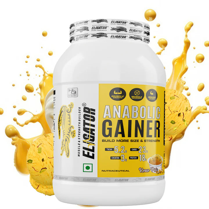 Eligator Anabolic Gainer helps your body gain muscle and gain weight.